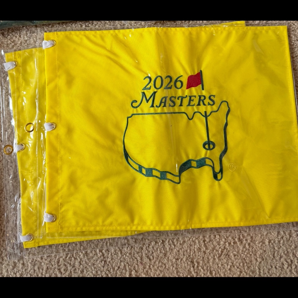 2026 Masters Yellow Golf Pin Flag
